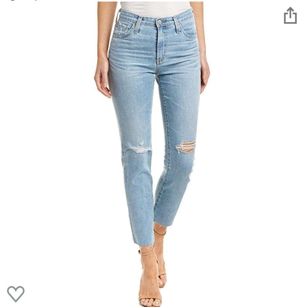 AG The Isabelle Vintage Straight Leg Crop Jean